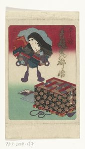 Omslag van shunga serie De erotische weg naar de hoofdstad door Utagawa Kunisada (I) (attributed to)