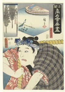 Acteur als werkman door Utagawa Kunisada (I)