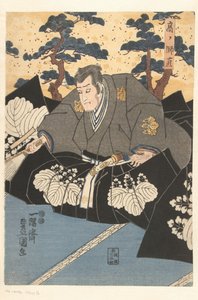 Acteurs als hoveling door Utagawa Kunisada (I)