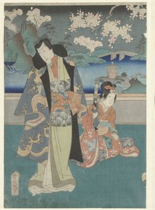 De derde maand door Utagawa Kunisada (I)