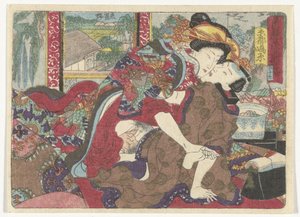 De pleisterplaats Kyoto door Utagawa Kunisada (I)