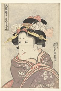 Iwai Hanshiro V in de rol van Yaoya Oshichi door Utagawa Kunisada (I)