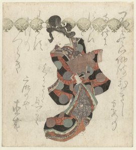 Paraderende courtisane door Utagawa Kunisada (I)