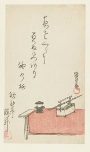 Rookset op bank door Utagawa Kunisada (I)