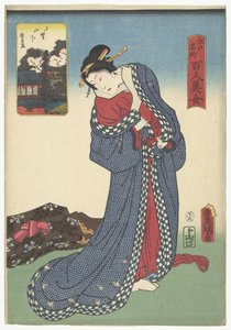 Yamashita in Ueno door Utagawa Kunisada (I)
