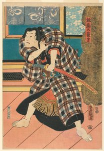 Chokichi, "het ongetemde paard" door Utagawa Kunisada