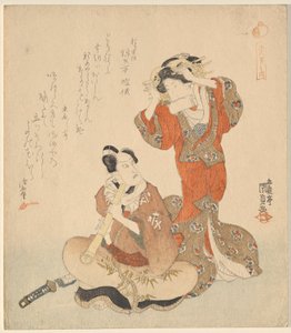 Man en vrouw door Utagawa Kunisada