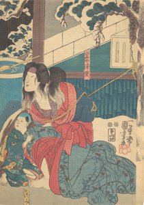 Prent, 19e eeuw door Utagawa Kunisada