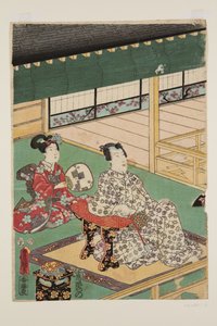 De Vijfde Maand (Satsuki) door Utagawa Kunisada