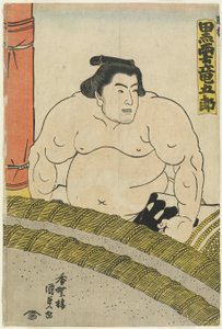 De worstelaar Kurokumo Tatsugoro van de Higo-stal, 1830-1844