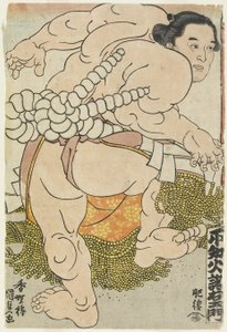 De Yokozuna-worstelaar Shiranui Dakuemon van de Higo-stal, 1830-1844