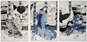 Het dorp Yatsuhashi bij Okasaki, uit de serie 