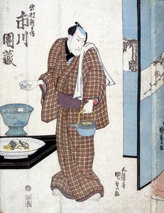 Japanner gaat thee serveren - door Kounisada door Utagawa Kunisada II