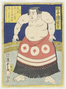 Worstelaar Tagonoura Tsurukichi, maart 1866