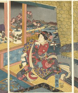 Bloemen door Utagawa Kuniteru