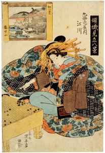 Egawa van het Maruebiya Huis, eind jaren 1820 door Utagawa Kuniyasu