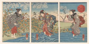 De Ide Tama rivier in de provincie Yamashiro