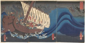Geesten van de Taira in de baai van Daimotsu