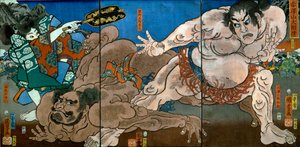 Groot Sumo-toernooi op de berg Akazawa (Akazawayama ōzumō)