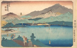 Minakuchi, Ishibe, Kusatsu, Otsu, Kyoto, 1840 door Utagawa Kuniyoshi