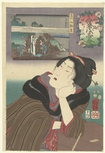 Slaperig door Utagawa Kuniyoshi