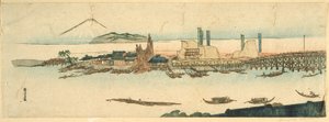 Tafereel aan de rivier de Sumida