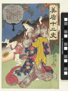 Teken van de haas door Utagawa Kuniyoshi