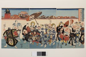 Het Paulownia-patroon van Bold Kuniyoshi, ca. 1850 door Utagawa Kuniyoshi