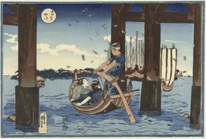 Tsukuda Island door Utagawa Kuniyoshi