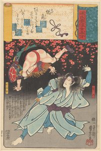 Ukiyo e parallellen met de bewolkte hoofdstukken van de Genji