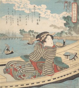 Waterscène, 1840 door Utagawa Kuniyoshi