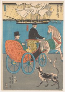 Amerikaan op een uitje door Utagawa Sadahide
