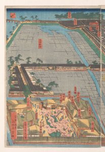 Overzicht van de wijk Honcho en het Miyozaki kwartier in Yokohama
