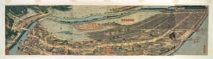 Herziene Panoramisch Uitzicht op Yokohama (Saikai Yokohama fukei)