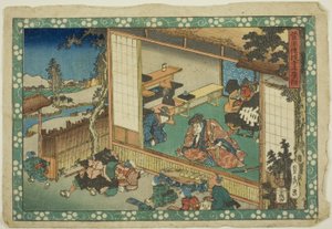 De dorpsschool (Terakoya), uit de serie "Sugawara