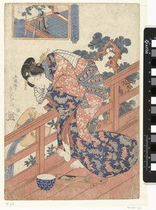 Courtisane vergeleken met Koteiken door Utagawa Sadatora