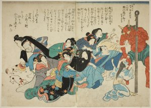De dood van Ichikawa Danjuro VIII door Utagawa School