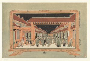 Gezicht op het Nieuwe Yoshiwara