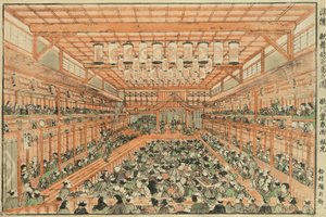 Perspectiefbeeld van een Kabuki-theater