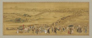Ryogoku Brug, Edo periode, begin 19e eeuw