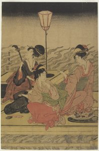Juni (Zomerfeest aan de Kamo-rivier), begin 1800