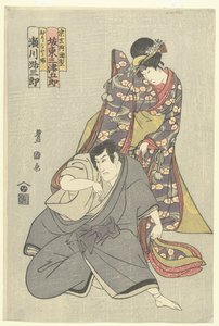 Acteurs Segawa Michisaburo I en Bando Mitsugoro III door Utagawa Toyokuni (I)