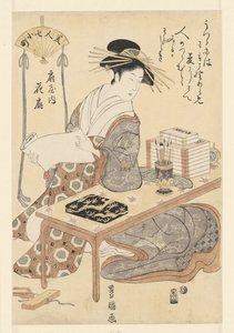 Courtisane Ogiya uit het Hanaogi huis door Utagawa Toyokuni (I)