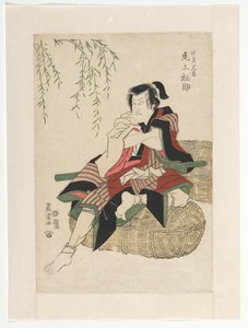 Tanabe Bunzo op balen rijst door Utagawa Toyokuni (I)