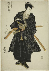 De acteur Matsumoto Koshiro V als Ishikawa Goemon in het stuk 
