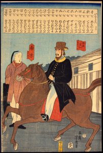 Vreemde woorden (Ikoku kotoba) door Utagawa Yoshiiku
