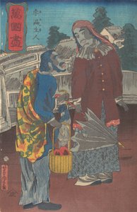 Een Pruisisch Koppel door Utagawa Yoshitora