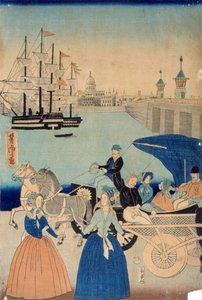 Afbeelding van Londen, Engeland door Utagawa Yoshitora