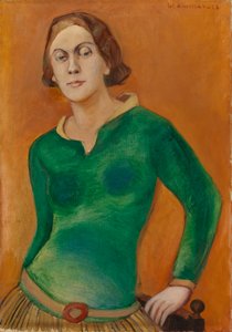 Portret van Sylvi Kunnas door Väinö Kunnas