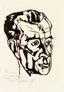 Portret van de Componist Maurice Ravel 1875-1937 door Valentijn Edgar Van Uytvanck